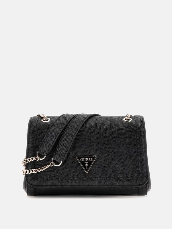 Skuldertaske GUESS Noelle Saffiano Mini Crossbody Bag Sort | HWZG7879210, 0