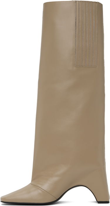 Tøj Coperni Coperni Bridge Tall Boots Beige | COPSH03F6012, 2