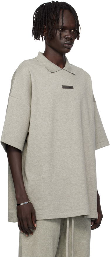 Polo skjorte Fear of God ESSENTIALS 90s Fit Piqué Short Sleeve Polo Grå | 125SP254405F, 1