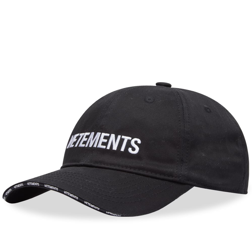 Kasket VETEMENTS Logo Cap Sort | UE63CA100B, 0