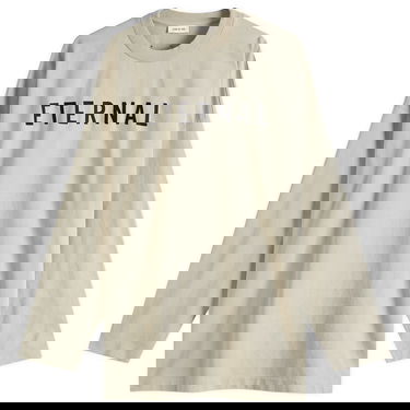 T-shirt Fear of God Fear Of God Eternal Long Sleeve T-Shirt, Size Large Beige | FGE250-5111HWJ-085, 0
