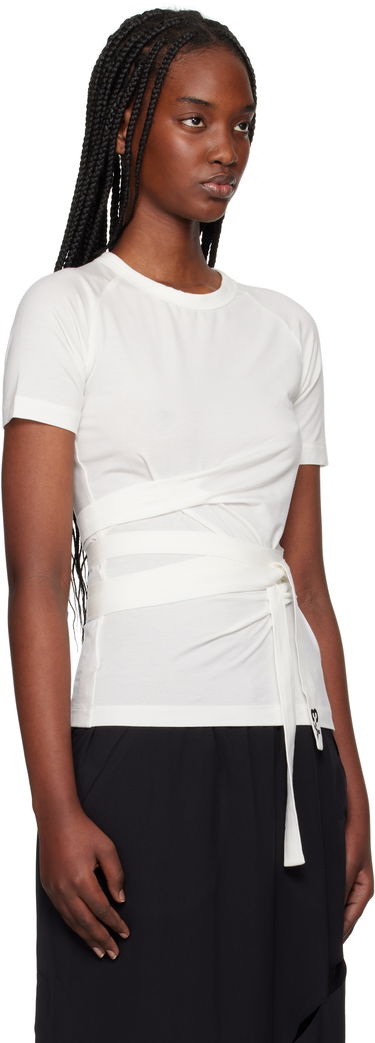T-shirt Y-3 Y-3 Wrap T-Shirt Hvid | JM7854, 1