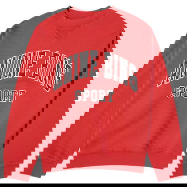 Sweatshirt Anine Bing Jaci Sport Logo Sweatshirt Rød | A-08-5296-610, 1