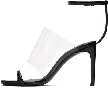 Tilbehør Alaïa ALAÏA Asymmetric Heeled Sandals Sort | AA3S116CK299, 2