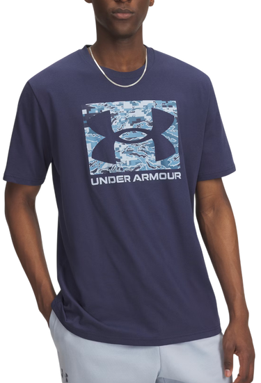 T-shirt Under Armour Under Armour ABC Camo Boxed Logo Short Sleeve T-Shirt Mørkeblå | 1361673-403, 0