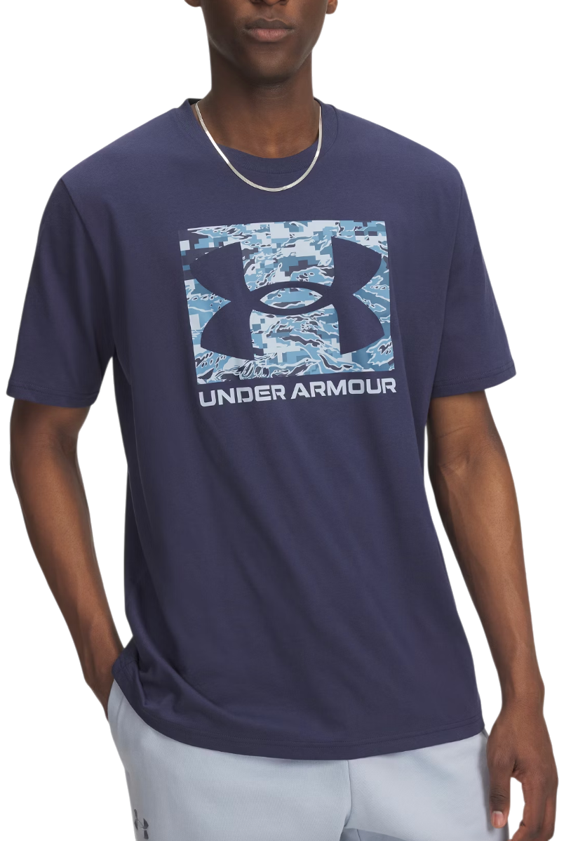 T-shirt Under Armour Under Armour ABC Camo Boxed Logo Short Sleeve T-Shirt Mørkeblå | 1361673-403