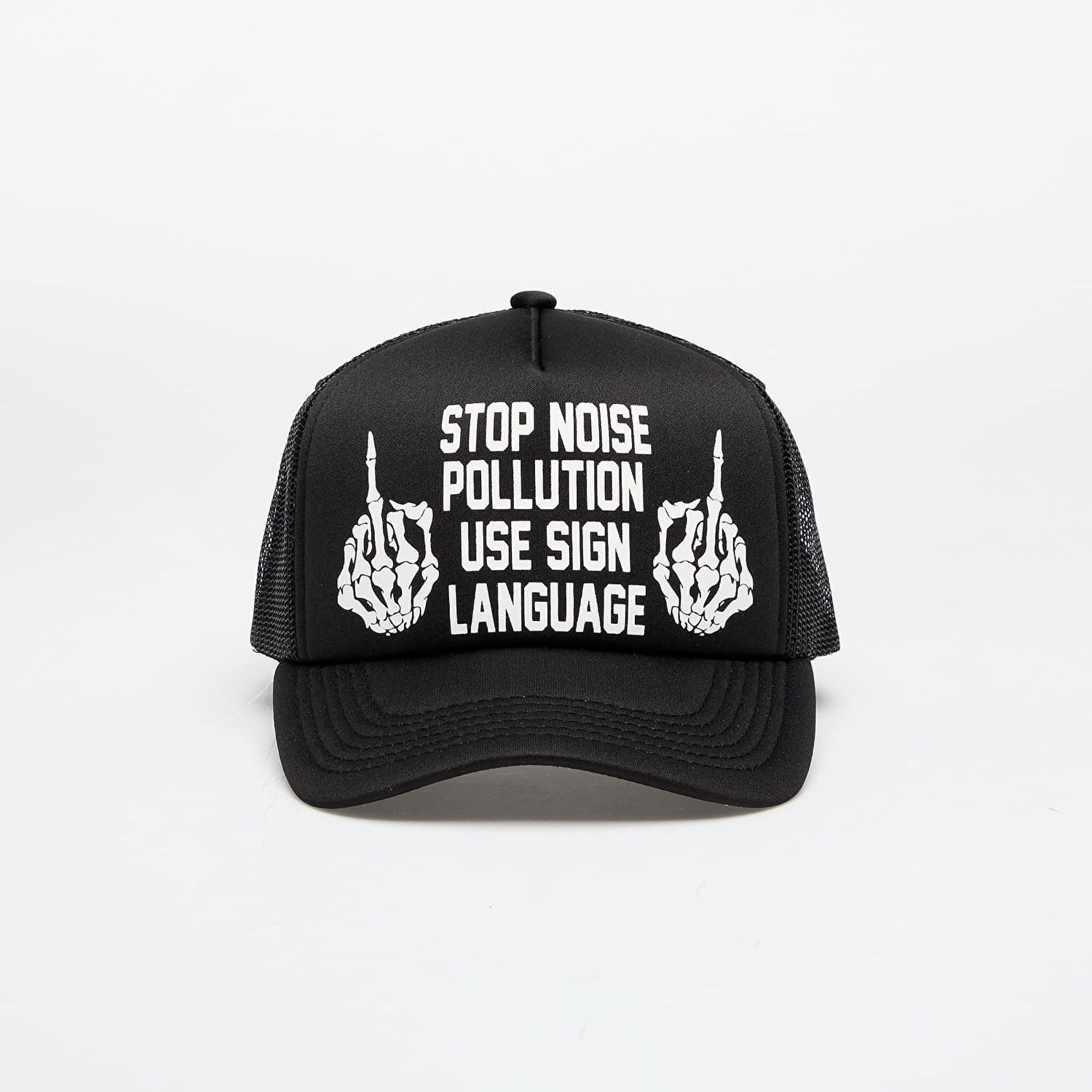 Kasket Pleasures PLEASURES Pollution Trucker Cap Sort | P25SU068 BLACK, 0