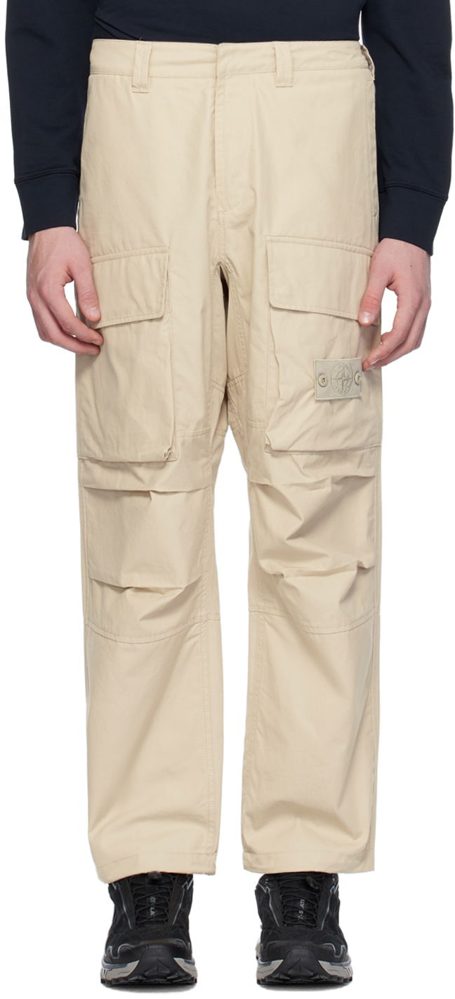 Cargo bukser Stone Island Patch Cargo Pants Beige | 8015309F1, 0