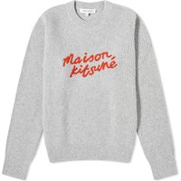 Sweater MAISON KITSUNÉ Handwriting Comfort Jumper Grå | LW00812KT1063-H120, 1