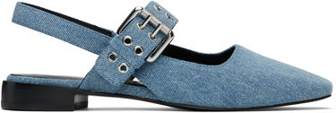 Tøj rag & bone rag & bone Astra Slingback Ballerina Flats Blå | WFF24SF002UB2, 0