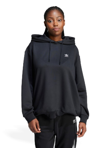 Sweatshirt adidas Originals Trefoil Oversized Hoodie Sort | IU2409