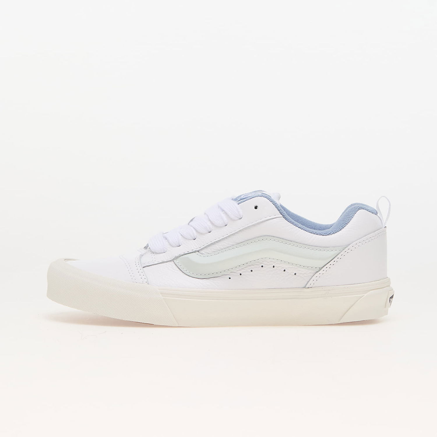 Sneakers og sko Vans Knu Skool Premium Leather Dusty Blue Hvid | VN0009QCDSB1, 0
