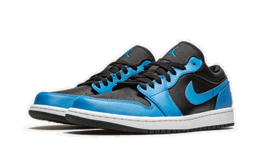 Sneakers og sko Jordan Air Jordan 1 Low "Laser Blue Black" Blå | 553558-410, 3