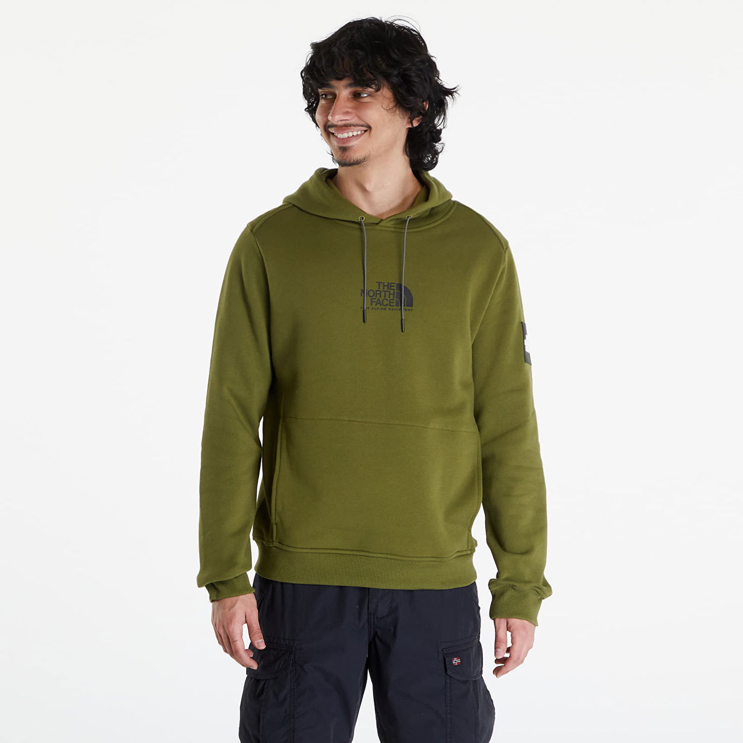 Sweatshirt The North Face Fine Alpine Hoodie Forest Olive Grøn | NF0A87F7PIB1, 0