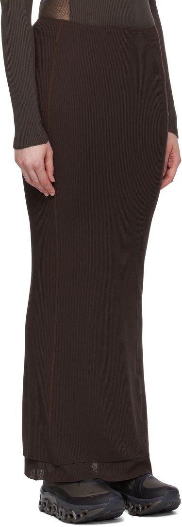 Nederdel ROA ROA Long Sport Skirt Brun | RBWW017FA09, 1