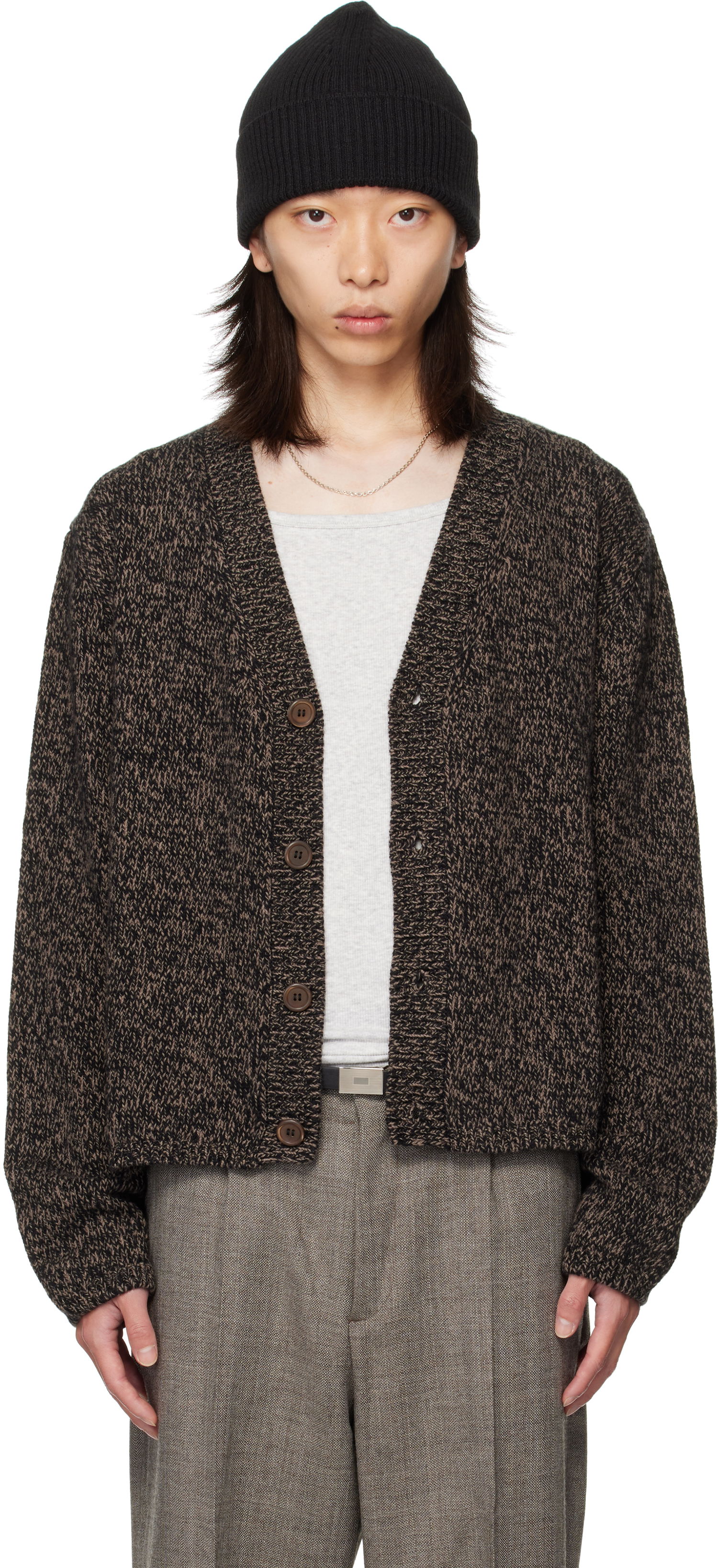 Sweater OUR LEGACY OUR LEGACY Academy Knit Cardigan Brun | M4253AB, 0