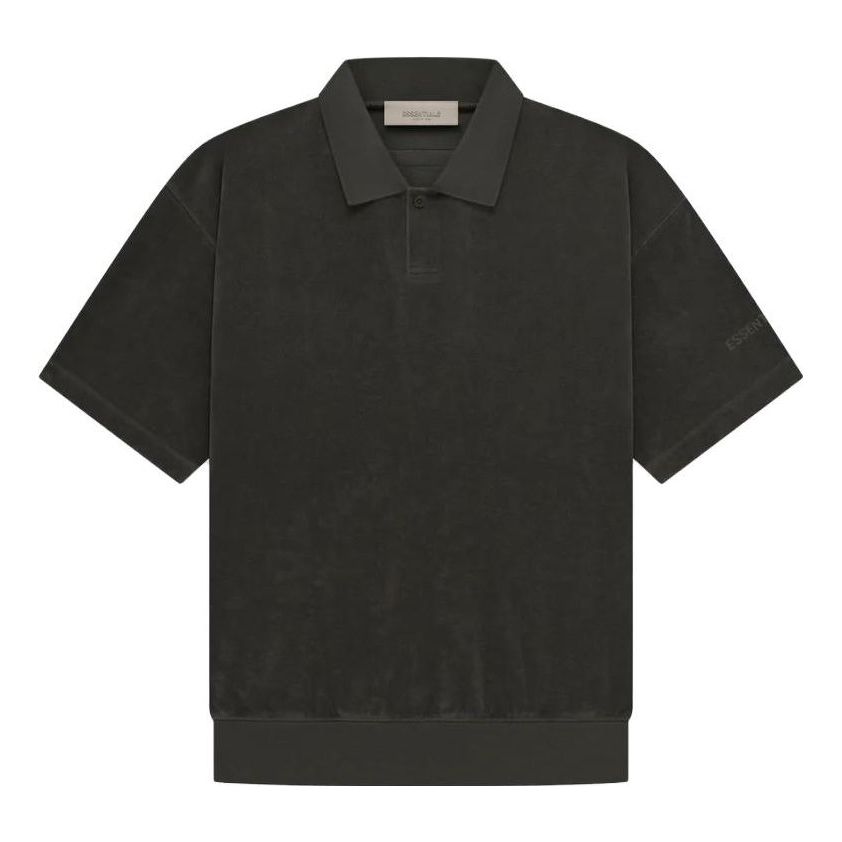 Polo skjorte Fear of God Essentials Terry Polo Sort | 125BT224050F, 0