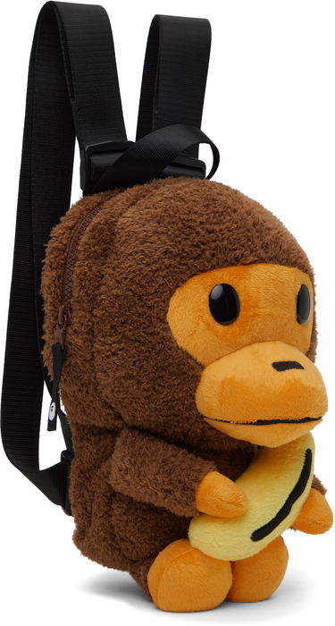 Rygsæk BAPE A Bathing Ape Baby Milo Banana Plush Backpack Brun | 002BAL303004K, 1