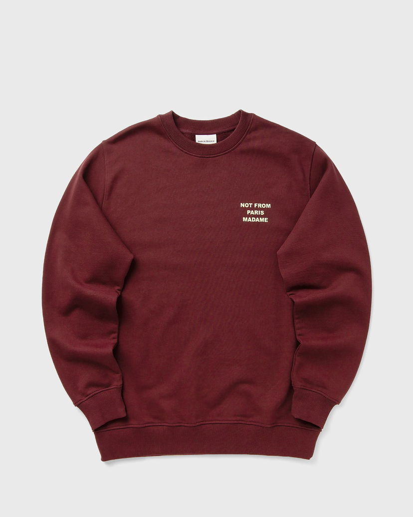 Sweatshirt Drôle de Monsieur Slogan Sweatshirt Bourgogne | I-SW149-CO127-WN