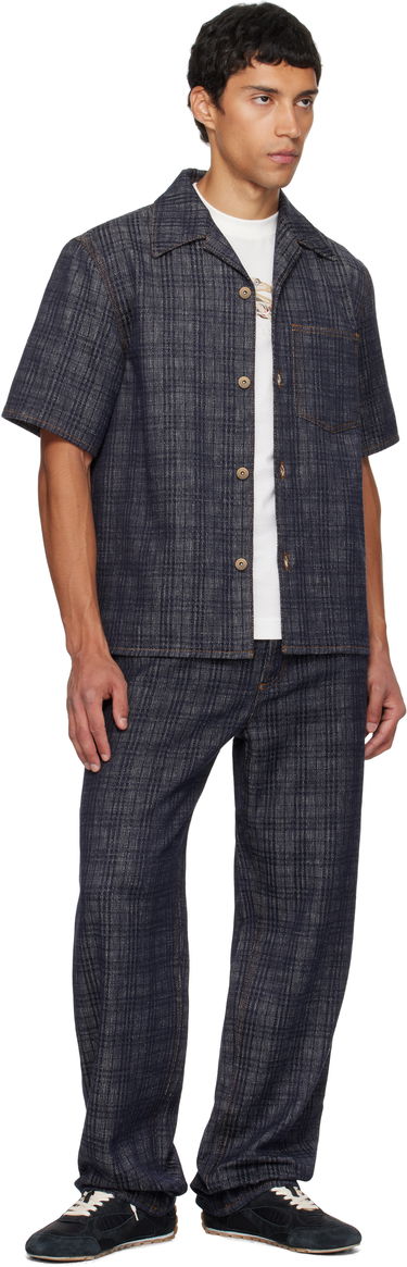 Skjorte Burberry Burberry Relaxed Fit Check Denim Shirt Blå | 8113431, 3