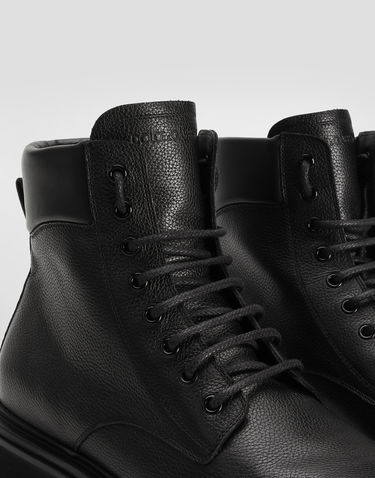 Tilbehør Dolce & Gabbana Dolce & Gabbana Calfskin Ankle Boots Sort | A60613A6H478B956, 3