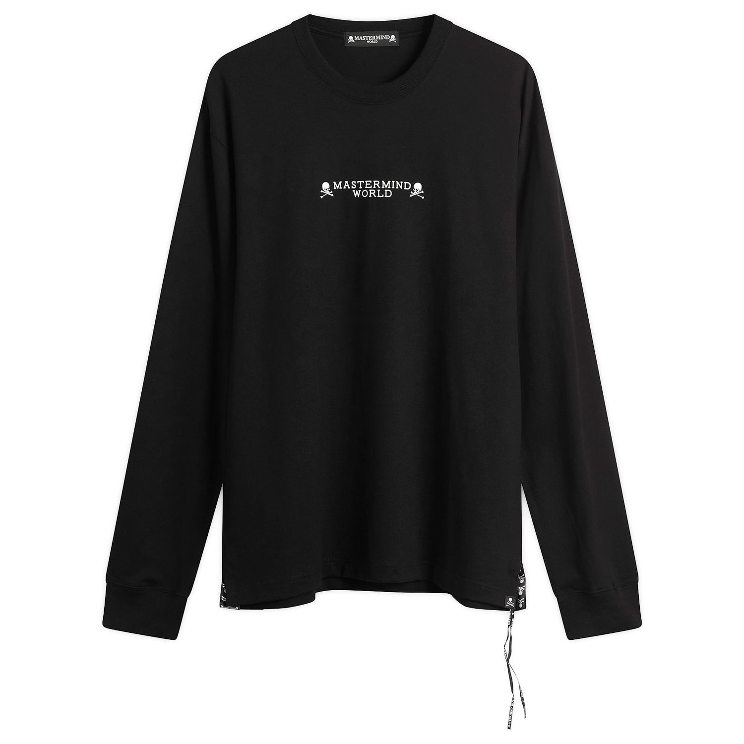 T-shirt Mastermind WORLD MASTERMIND WORLD "I Do Not Care" Long Sleeve T-Shirt Sort | MW25S15-TS050-011, 0