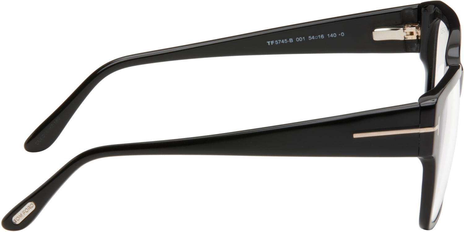Solbriller Tom Ford Tom Ford Blue Block Square Glasses Sort | FT5745-B_54001, 1