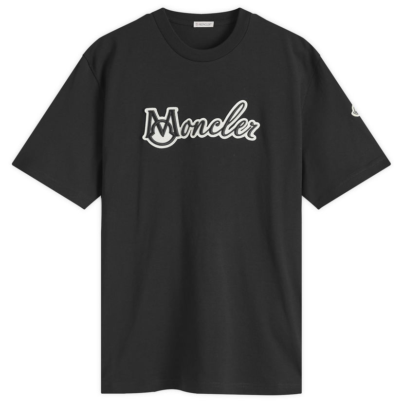 T-shirt Moncler Cotton Jersey T-Shirt with Logo Patch Sort | 8C000-11-89AJS-999