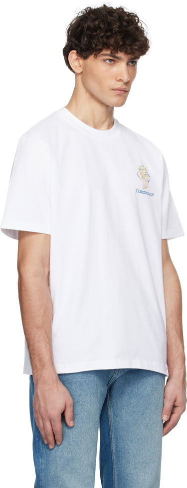 T-shirt Casablanca Diamond Column Graphic T-Shirt Hvid | MPS25-JTS-001-04, 1