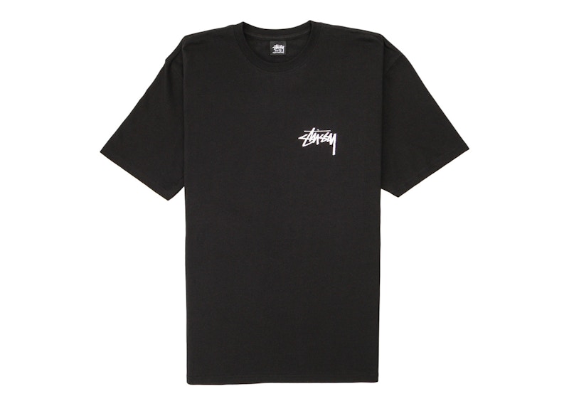T-shirt Stüssy Flower T-Shirt Sort | 1904894-BLAC