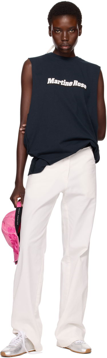 Tanktop Martine Rose Martine Rose Double Vest Tank Top Mørkeblå | 671JE03504, 4