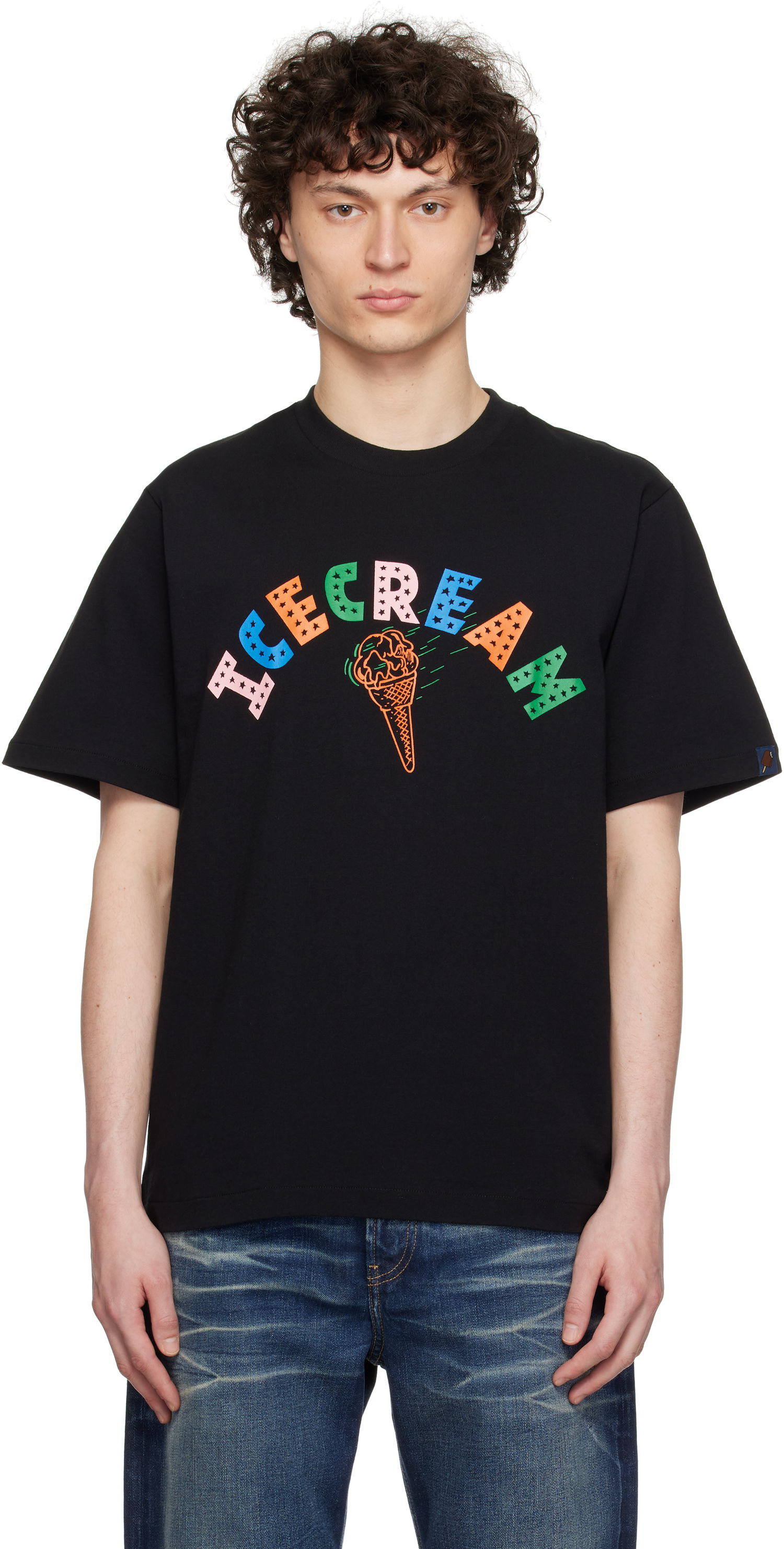 T-shirt BBC IceCream ICECREAM 'Icecream Cone' T-Shirt Sort | IC25248, 0