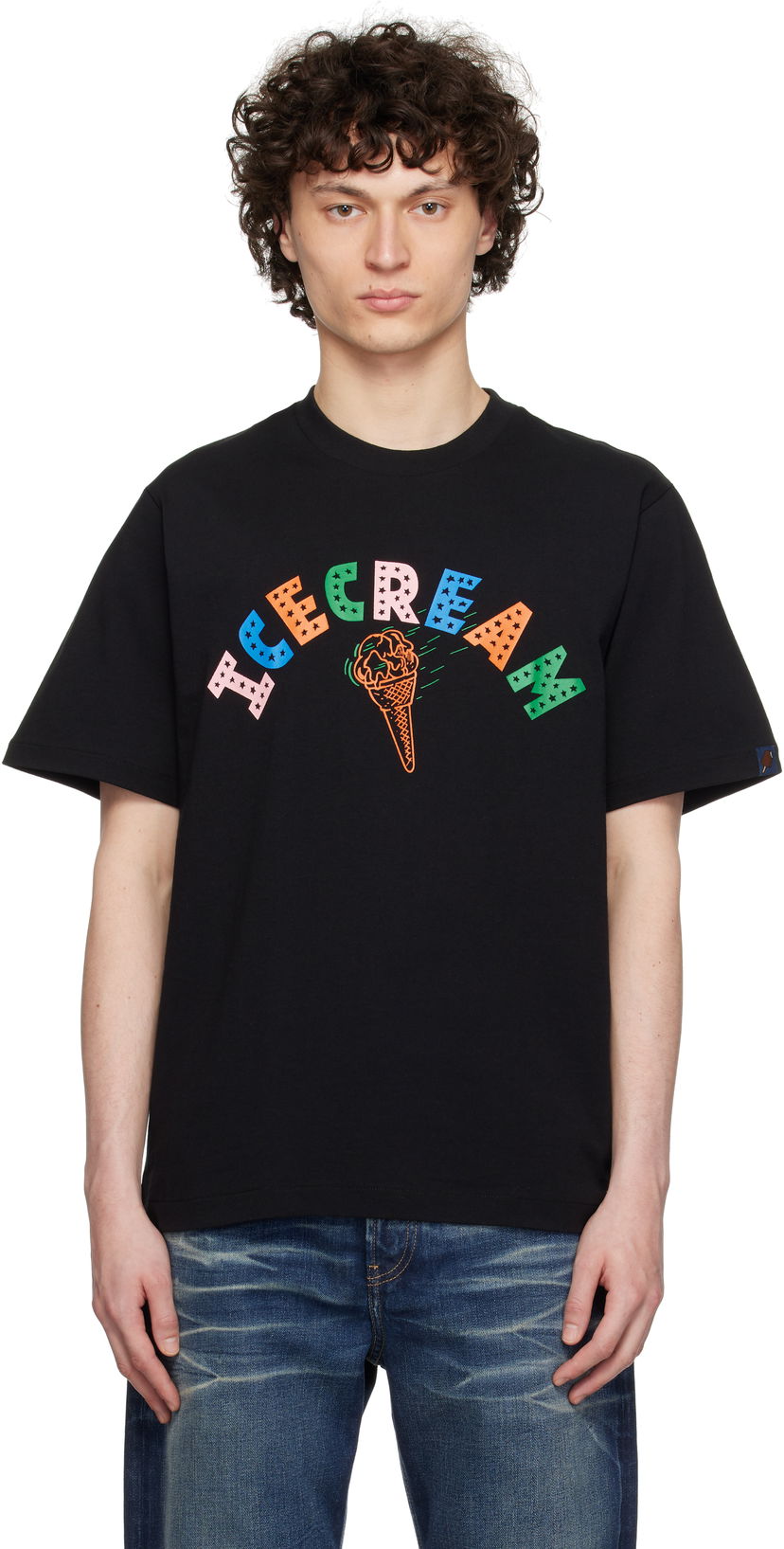T-shirt BBC IceCream ICECREAM 'Icecream Cone' T-Shirt Sort | IC25248