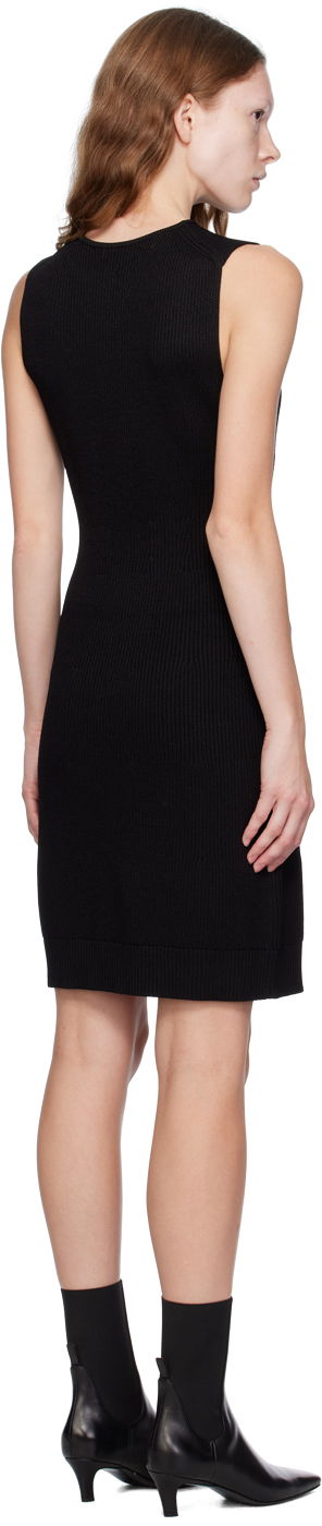 Kjole TOTEME TOTEME Contour Knit Minidress Sort | 233-5181-334, 2