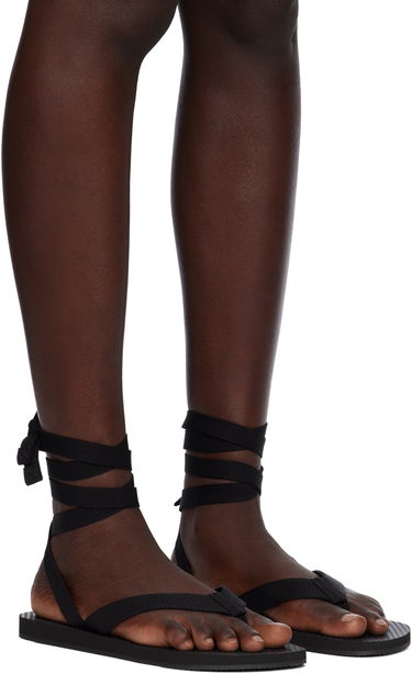 Tøj The Row The Row Dune Knot Sandals Sort | F1588-GRO, 3