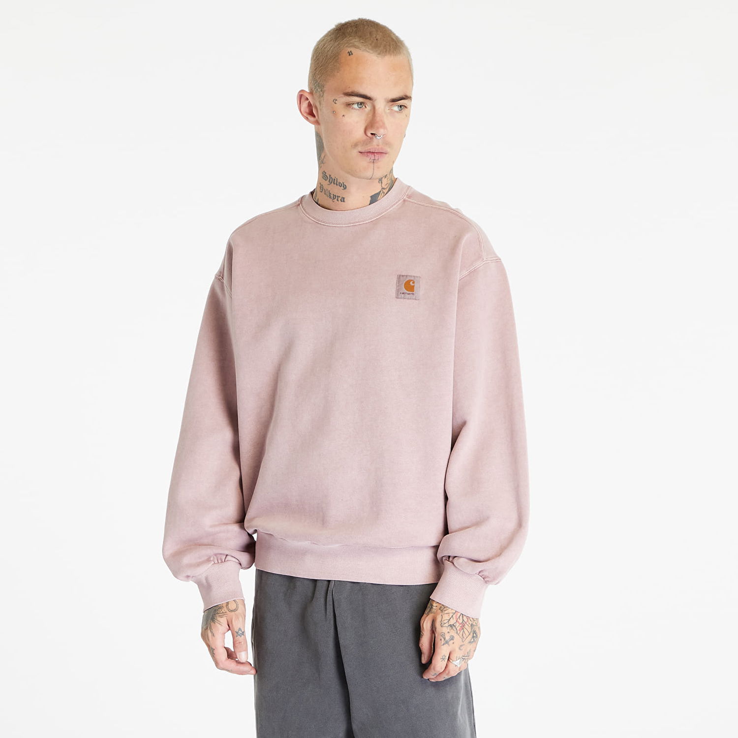 Sweatshirt Carhartt WIP Vista Sweat Pink Lyserød | I029522.1NJGD, 0