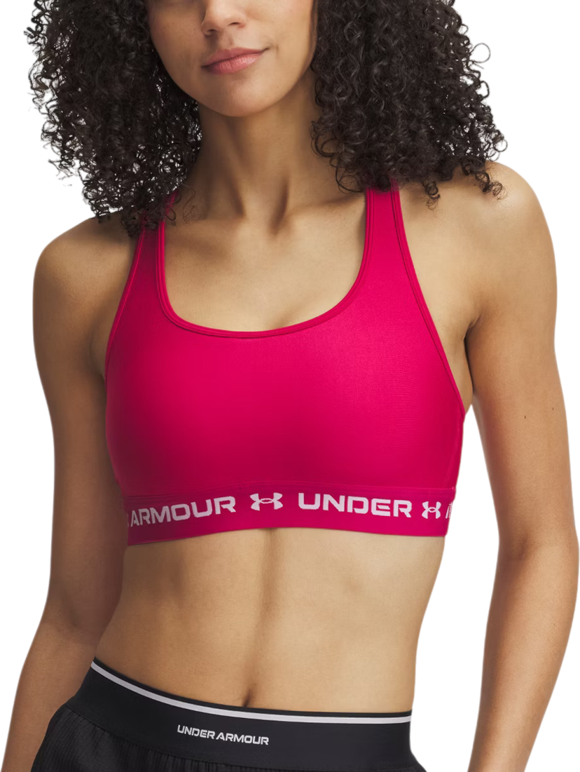 Bh Under Armour Crossback Mid Sports Bra Lyserød | 1361034-681
