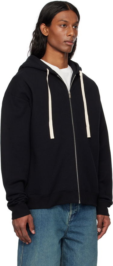 Sweatshirt Jil Sander Jil Sander Zipped Hoodie Sort | J47HG0106_J20039, 1