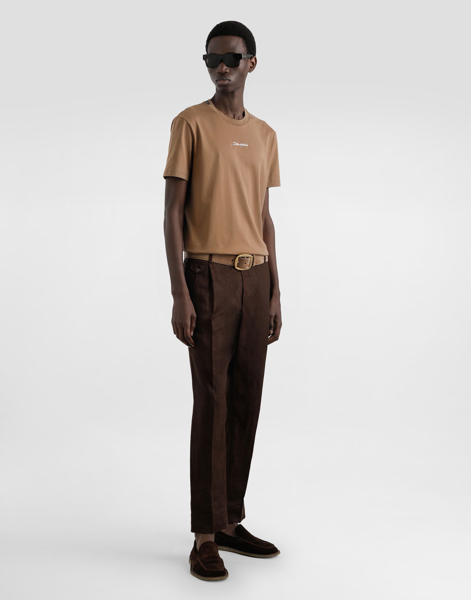 Bukser Dolce & Gabbana Dolce & Gabbana Linen Trousers 44 Brun | GV4EEZFU4JBM1213, 1