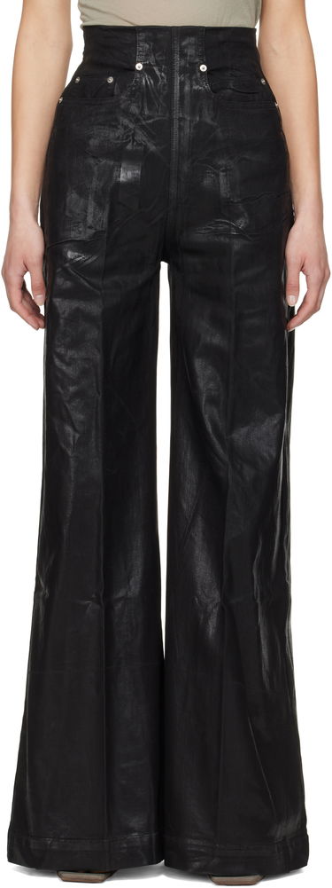 Bukser Rick Owens Rick Owens DRKSHDW Hollywood Dirt Cooper Flare Jeans Sort | DS01E3303 SCF, 0