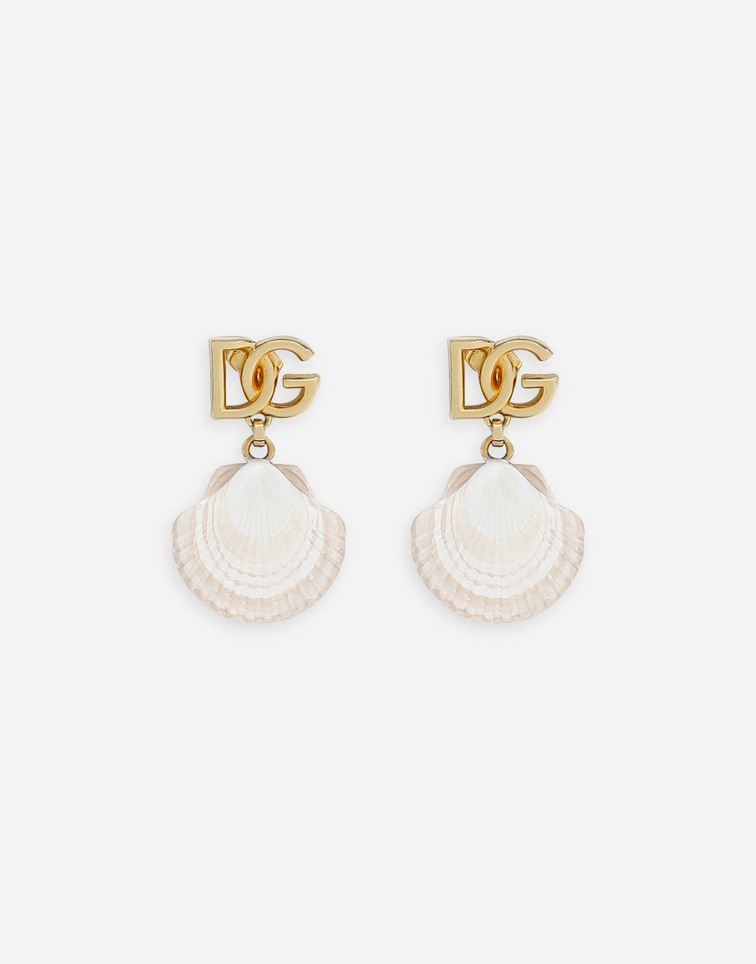 Øreringe Dolce & Gabbana Gold-tone Shell Dangle Earrings Metalisk | WEQ6A1W1111ZOO00, 0