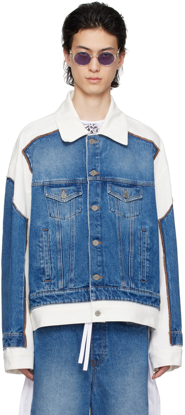 Jakke Jean Paul Gaultier Gaultier 'The Trompe L'œil' Denim Jacket Blå | 24/25-U-VE039I-D013-5701