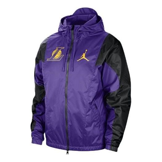 Vindjakke Jordan Los Angeles Lakers Courtside Jordan Statement Jacket Lilla | DR2447-504