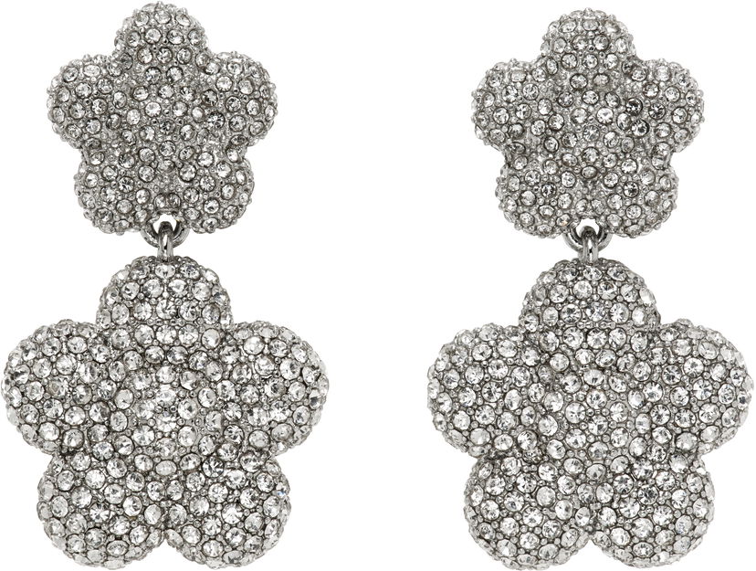 Øreringe Marc Jacobs Marc Jacobs 'The Daisy Balloon Drop' Pave Flower Earrings Metalisk | 2S5JER001J52