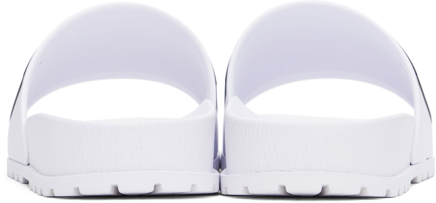 Sneakers og sko Versace Versace Jeans Couture Logo Shelly Pool Slides Hvid | E78VA3SQ2_E71352, 1