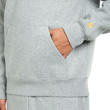 Sweatshirt Carhartt WIP Chase Neck Zip Sweat Grå | I027038.00M.XX, 3