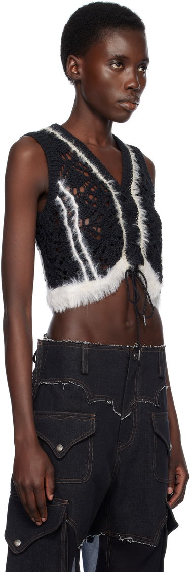 Sweater Andersson Bell Andersson Bell Western Lace-Up Knit Vest Sort | atb1318w, 1