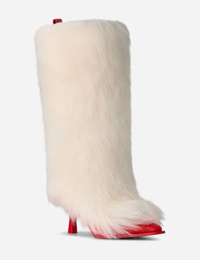 Sneakers og sko UGG Ambush Fur Heel Boots Hvid | 1176810-WHRD, 1