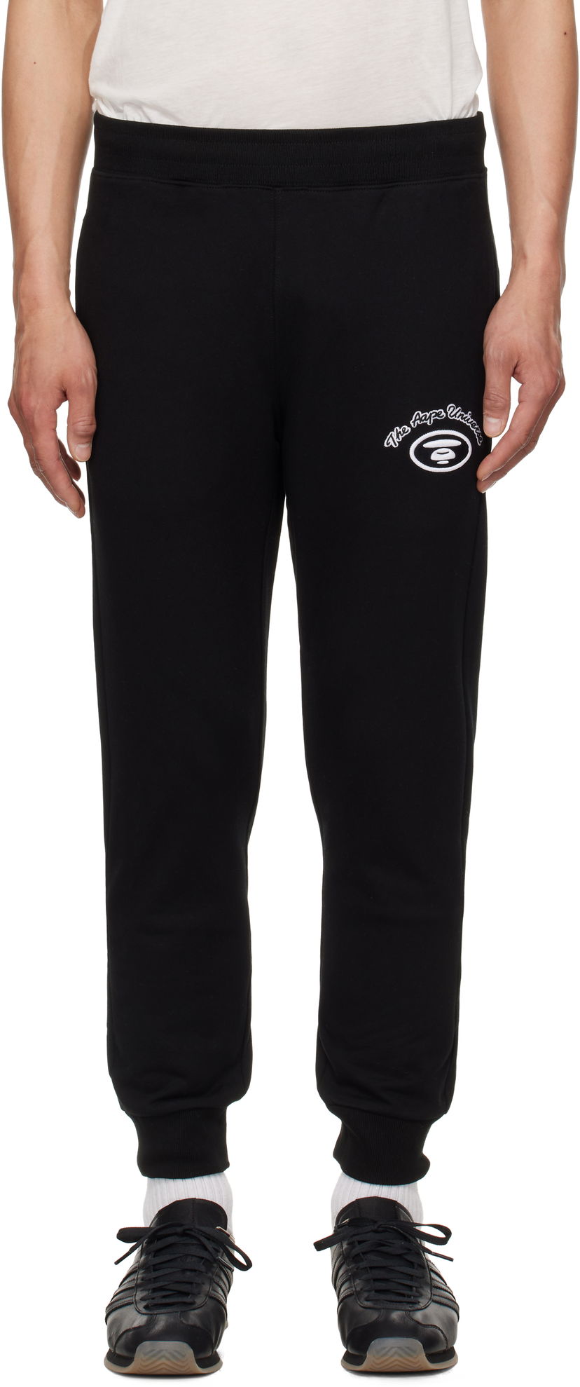 Joggingbukser AAPE by A Bathing Ape AAPE by A Bathing Ape 'AAPE' Basic Sweatpants Sort | AAPPTMB698XXNBKX