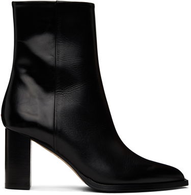 Skopleje Aeyde Aeyde Gloria Leather Block Heel Boots Sort | A11-AB-MLPP75TB-0122-800-001, 0